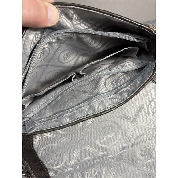 Brighton Women’s Snake Embossed Leather Handbag Single Shoulder Chain - Picture 12 of 14